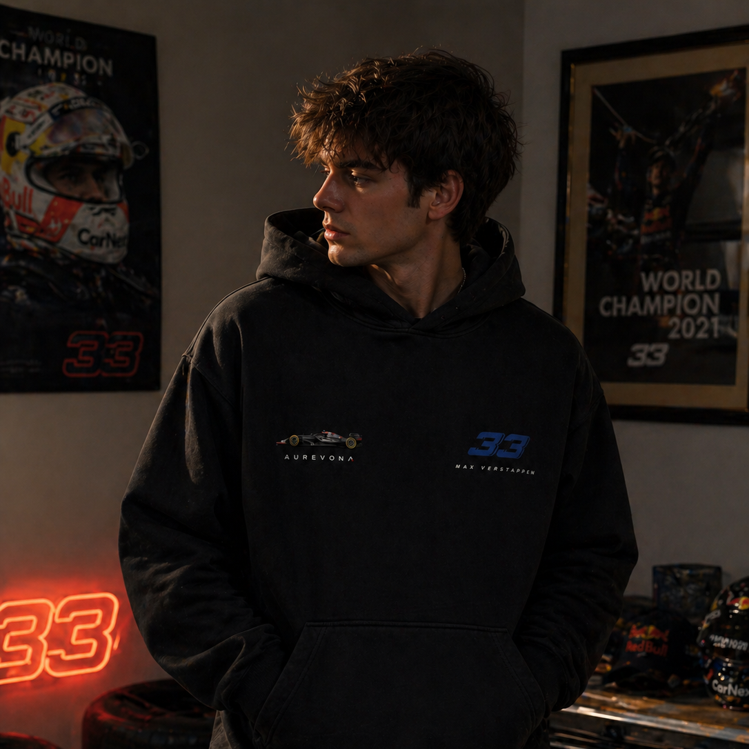 Verstappen Racing Graphic Hoodie – Mad Max Edition