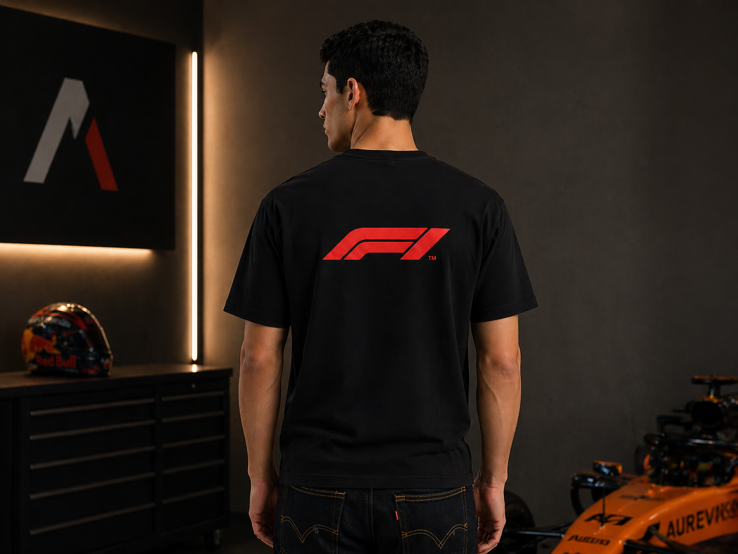 F1 Motorsport Classic Logo Tee – Black